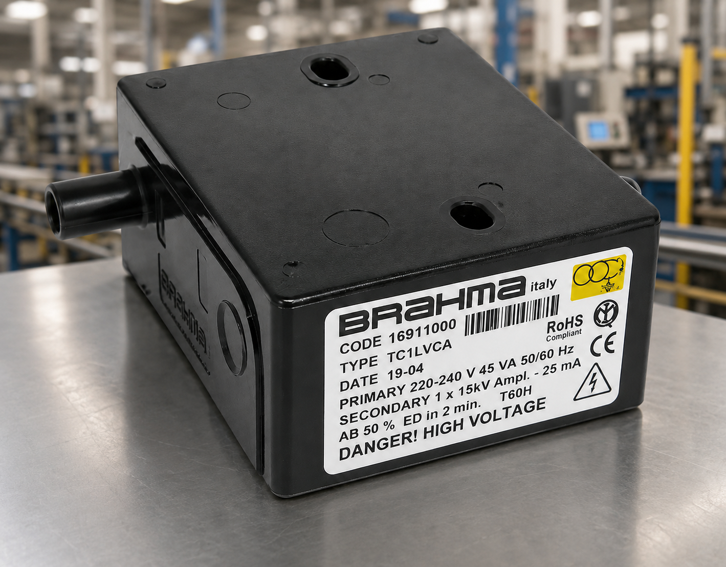 Transformador de Ignição Brahma para queimadores industriais