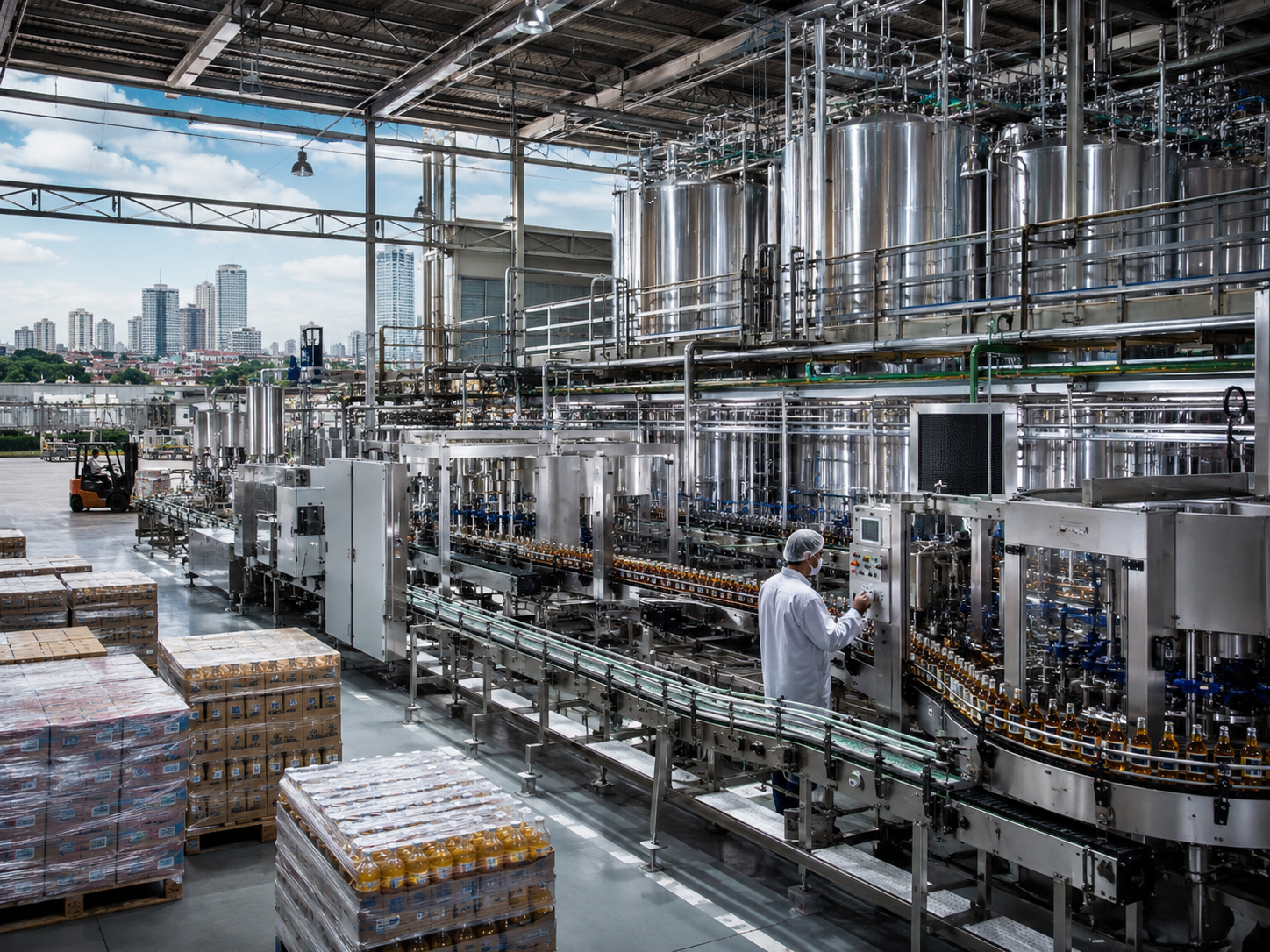 Projeto de conversão de caldeira em indústria de bebidas